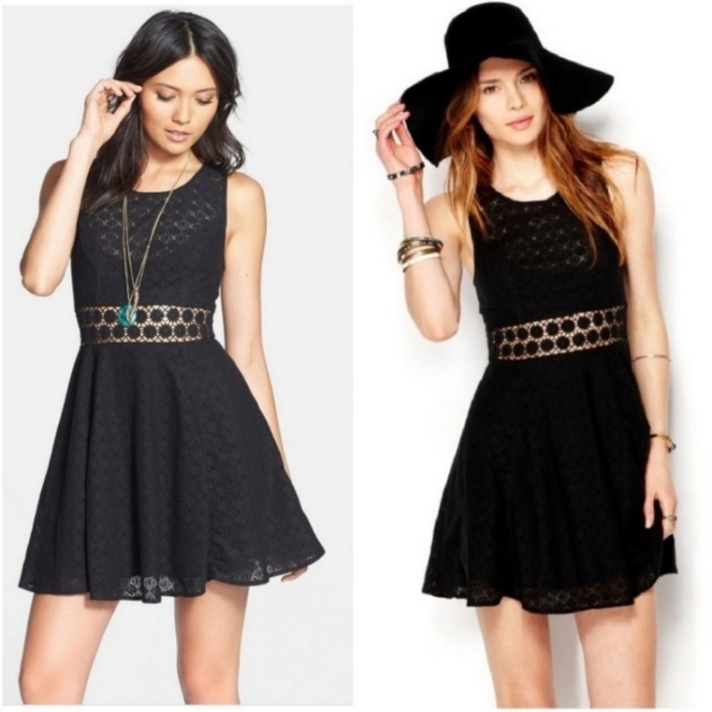 Free People Fitted With Daisies Dress